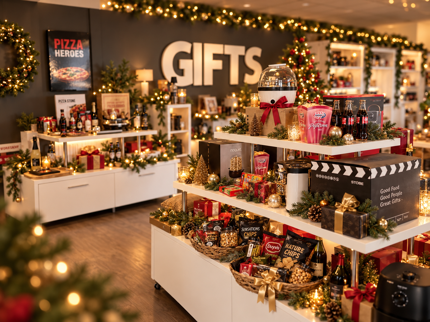 Samengesteld kerstpakket met logo